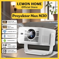 Lemon Home [1 Year Warranty] Smart Projector Zenisky Mini MAX M30 LCD - Android 14 - FHD 1080P Suppo