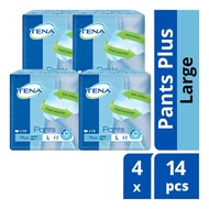 TENA Pants Plus Unisex Adult Diapers - L / 14s X 4 Packs (Brand New)