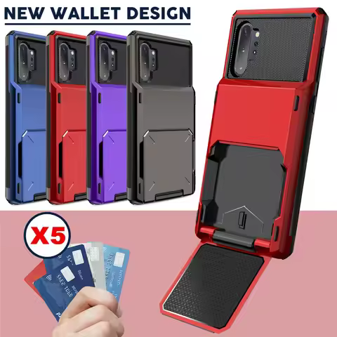 For Samsung galaxy Note 10+ 5G 10PLUS Case Flip Wallet Card Slot Case For Samsung Note 10 Plus Note1