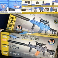 Mainan Sniper Tembak Tembakan Nerf Peluru Busa (Eva Soft Bullet) Otomatis + Telescope HK416 / Auto L