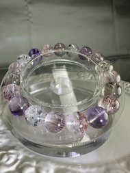 1285. 超七 (紅超七, 彼岸花, 金草莓) 「超強能量 功效全面」#7701285 - 10mm 🔮優質超七水晶 | 老礦超七 | 超七手串 | 超七手鏈 | 超級七 | Super Seven