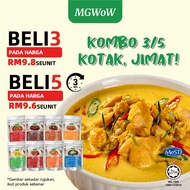 MGWoW Ready To Eat Halal Chicken Perasa Makanan Travel Food Rendang Ayam Kari Ayam Nyonya 150g