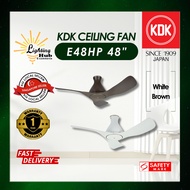 KDK Ceiling Fan (E48HP)NO LIGHT/DC MOTOR/REMOTE, WIFI AND APPS CONTROL/ABS BLADE/1yr WARRANTY