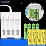 MUNDAN AA / AAA Battery Charger Rechargeable 4 Slot Professional USB Battery Charger