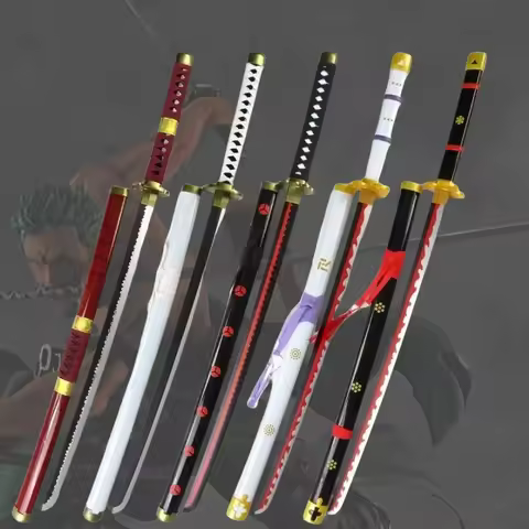 Roronoa Zoro Katana Sword Wooden Ninja Blade Bleach Real Size Japanese Anime Samurai Katana Sword Co