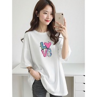 2Y988 1XL-5XL Tshirt Women Clothes Tshirt Crop Top Blouse T shirt Plus Size Woman Celebrity Half Sle