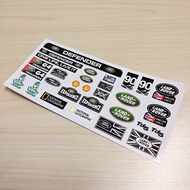 MN90 MN91 MN99 MN99S 1/12 Land Rover Defender RC Crawler Waterproof Sticker