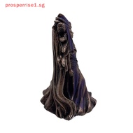 【SLE】 Hecate Greek Goddess Of Magic With Her Hounds Statue Figurine Modern Art Resin Witch Hound Sculpture Home Living Room Decoration （SG）