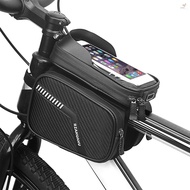 RZAHUAHU Touchscreen bluesky [ Mountain Cycling Waterproof Pouch Pannier Tube Bike Frame Top Case Phone Bag Bicycle MTB 365 ] Double
