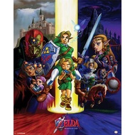 【任天堂】薩爾達傳說 The Legend Of Zelda 時之笛遊戲宣傳海報