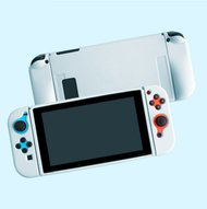 全城熱賣 - Switch TPU磨砂透明分體保護殼(透白色)