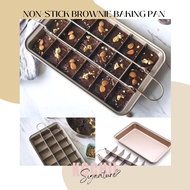 KOCHII Brownie Cutter Tray Baking Pan / Loyang Brownies / Non Stick Brownie Mould / Loyang Kek / Tin Kek / 布朗尼烘培模具