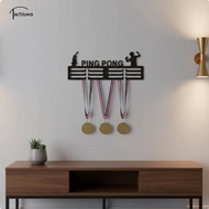 tachiuwa Metal Award Display Rack Easy Install Medals Organizer Modern Wall Shelf for Sports Athlete