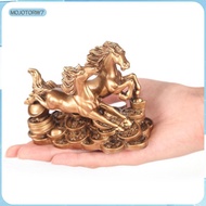 [mojotorw7] Statue of Two Running Horses, Business Gift, Decorative Feng Shui Figurine, Statue of Tw