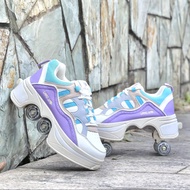 Roll Shoes Anglut convertible shoes heelys four-wheel adult skates dual-purpose roller skates for me