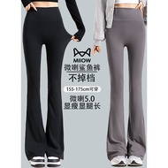 Cat Print Shark Leggings - High-Waisted Yoga Pants for Women