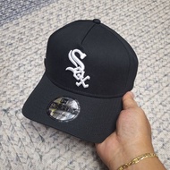BLACK SOX LOGO WORLD SERIES SIDE PATCH 9FORTY A FRAME CAP/HAT BY NEW ERA