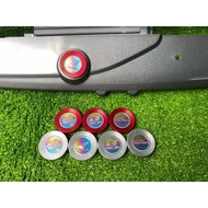 Nắp chụp carte nhôm CNC kèm logo titan