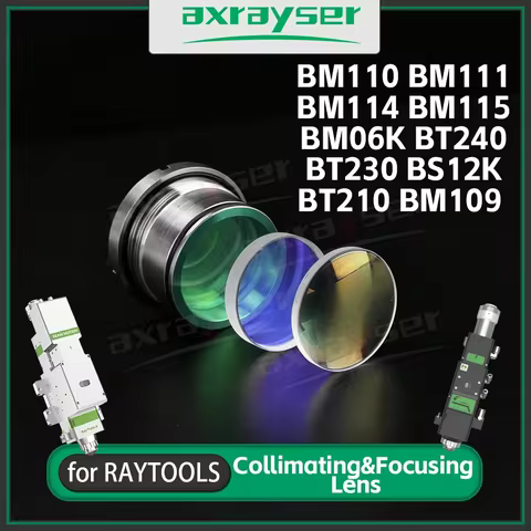 Raytools Laser Collimating Focusing Lens with Holder Set for BT240 BM110 BM111 BM114 BM115 BM06K BS1