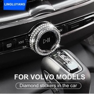 for volvo xc60 xc90 s90 v90 xc40 s60 v60 interior modification diamond car stickers decoration car A
