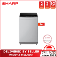 [DELIVERED BY SELLER] Sharp ES919X Fully Auto 9KG Washing Machine Mesin Basuh