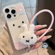 Cute Rabbit Clear Phone Case For Samsung Galaxy S26 Plus Ultra Edge S25 FE A71 M60S A57 A56 A51 A42 