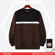 Oversized Sweater Combination 3D Black White Brown M-6XL Crewneck Men's Sweater Men's Sweater