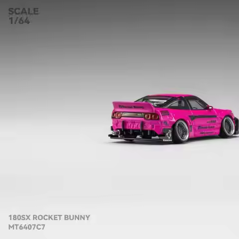 Pre-Micro 180SX Rocket Bunny 1:64 Alloy Car Model Simulation Ornament