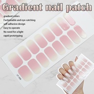 Gradient Color Manicure Stickers Full Stickers Summer Portable Stickers Operate Nail To Fresh U3o8