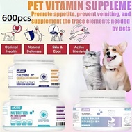 (600pcs) Pet Vitamin Probiotics Beauty Hair Bone Calcium For Cats & Dogs Borammy Pet Supplement Vita