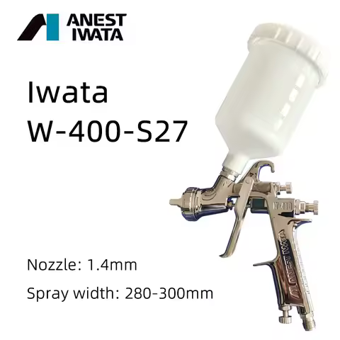 Japan Iwata W400-S27 Auto Paint Gun Repair Sheet Metal High Atomization Paint Finish Varnish Spray G