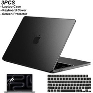 MacBook Pro/Air 磨砂黑殼 + 鍵盤膜 + mon貼