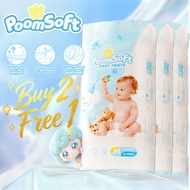 [ B2F1 - Add 3 to Cart] poomsoft Disposable Diaper - Tape & Pants Crown Series Thickened Version NB-