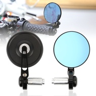 EDB* 22mm Universal Motorcycles Mirror Aluminum Black Handle Bar End Rearview Mirror