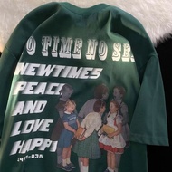 New Summer 100% Cotton Brown Women's T-shirt Casual Oversize 4XL Loose baju Korean Print Woman Tshir