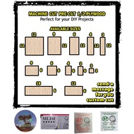 Machine Cut Local Plywood 1/2 Customized Cut Just message us what size