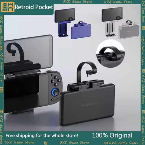 In Stock Retroid Dual Screen 5.5Inch Oled Screen Add-on Expand Back Clip Design With TypeC Plug For 