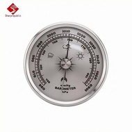 Sharprepublic Metal Weather Pressure Instrument Analog Round Weather Pressure Instrument mmHg hPa Di