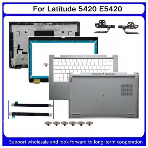 New For Kailxuling Latitude 5420 E5420 LCD Back Cover/Front Bezel /Palmrest /Bottom 63DTN 063DTN/Hin