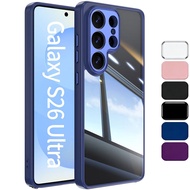 None-Yellow Clear hard Back TPU Edge [Full Camera Protection] Shockproof Phone Case for Samsung S26 