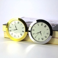 Camry D37 Desk Clock Face – Mounted with Crystal, Wood, Decorative Clock | Battery, 2 Colors Yellow 