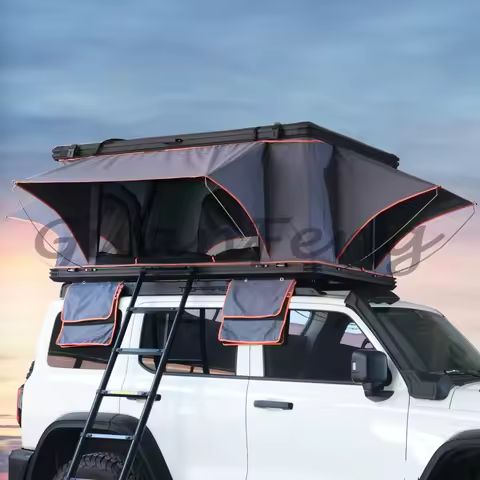 Aluminum 4 person roof tent hard shell camping tent car aluminum hard shell roof tent