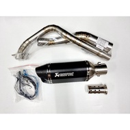 Sale! คอท่อ Yamaha Exciter 155 VVA (ยามาฮ่า เอ็กซ์ไซเดอร์ 155 วีวีเอ) พร้อมปลายท่อ AK ยาว 12 นิ้ว ฟร