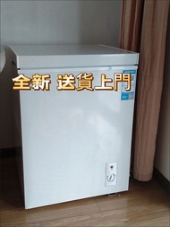 100%全新 小型冰櫃 臥式 雪櫃 freezer 出租屋迷你卧式雪櫃 家用冷櫃冷凍 一級節能 輕音低噪省電冰箱冷藏冷凍節能