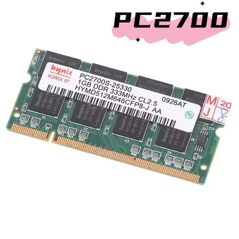 New Sealed Sodimm Ddr 333mhz 1gb Pc-2700 Memory For Laptop Ram, Good Quality, Compatible With All Mo