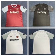 Fan 2425 new West Ham home and away jersey football sports high-quality top tier short sleeved T-shirt