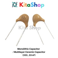 Monolithic Capacitor / Multilayer Ceramic Capacitor (333 , 33 nF)