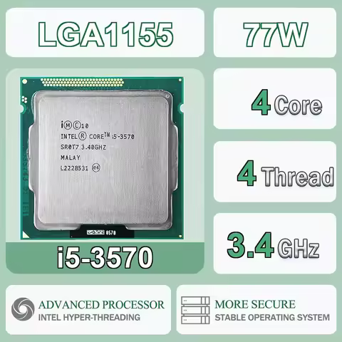Intel Core I5-3570 Quad Core Computer CPU Processor Server 3.4Ghz L3=6M 77W Socket I5 3570 LGA 1155