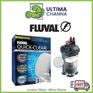 Fluval Quick Clear 106/107 206/207 3 packs clear cloudy water trap particles filter media for aquarium tank