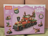 樂樂兄弟 聖誕火車積木 6合1 砌